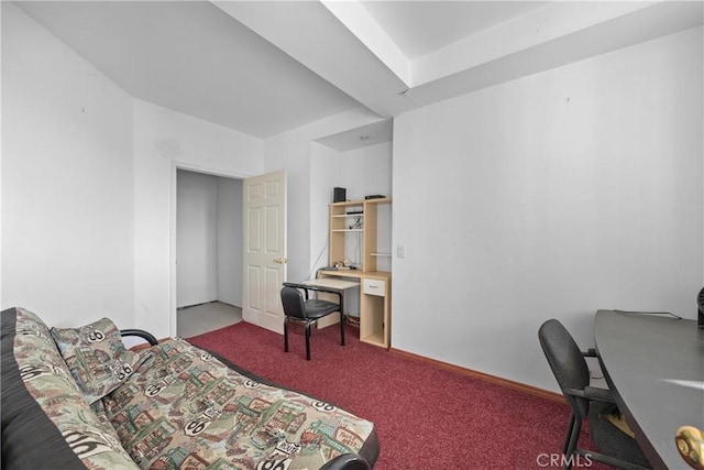 bedroom featuring carpet floors