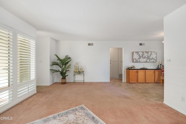 view of carpeted empty room