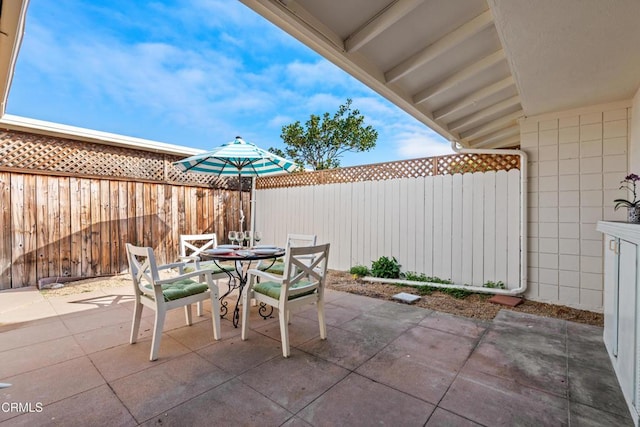 view of patio / terrace