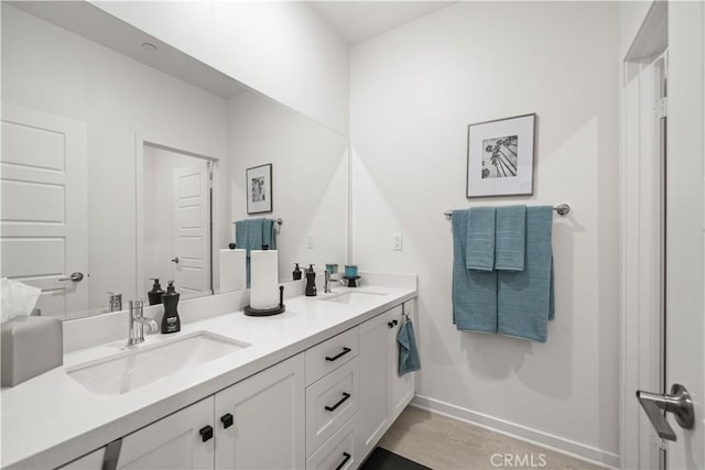 bathroom with vanity