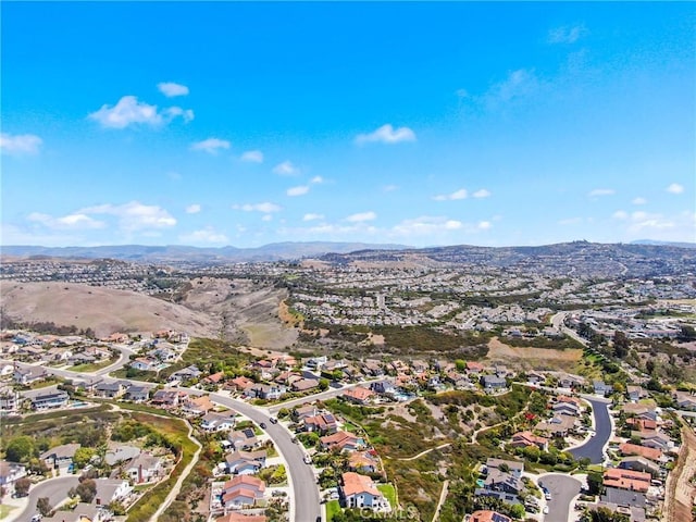 aerial view featuring a mountain view