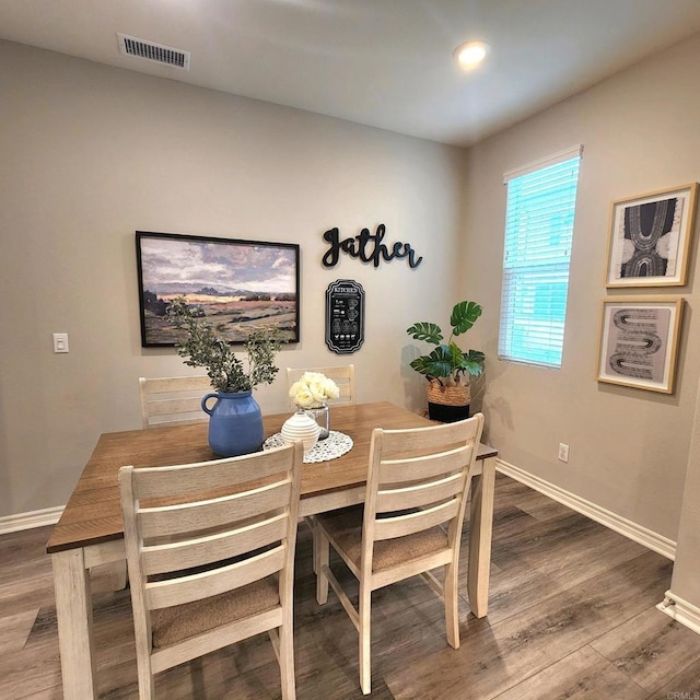 dining room featuring hardwood / wood-style floors