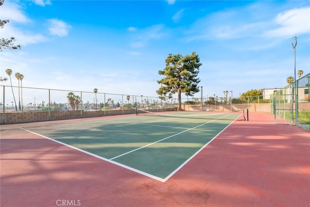 view of sport court