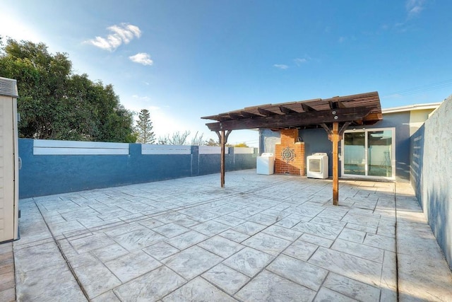 view of patio / terrace featuring washer / clothes dryer