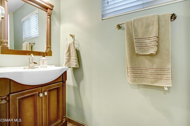 bathroom with vanity