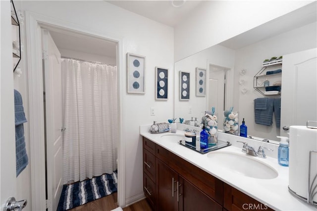 bathroom featuring vanity