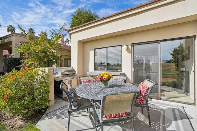 view of patio / terrace with grilling area