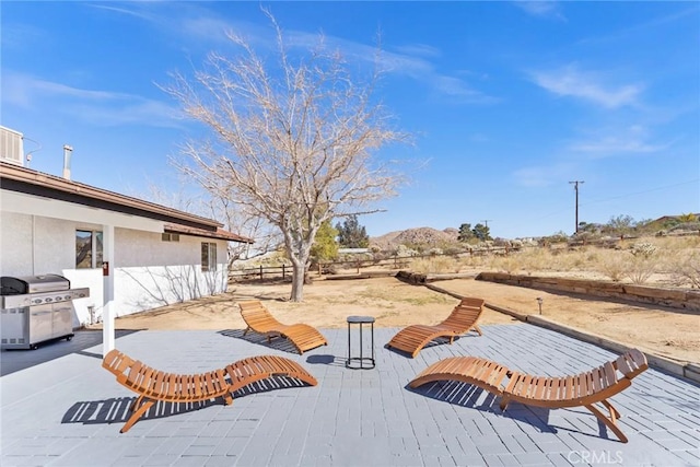 view of patio / terrace with a grill