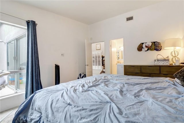 bedroom with ensuite bathroom