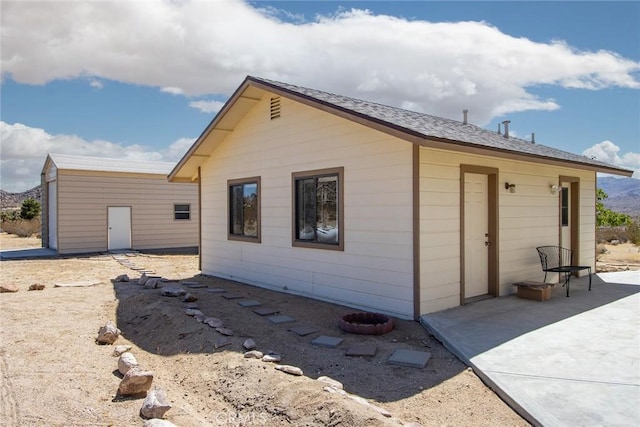 exterior space with a patio