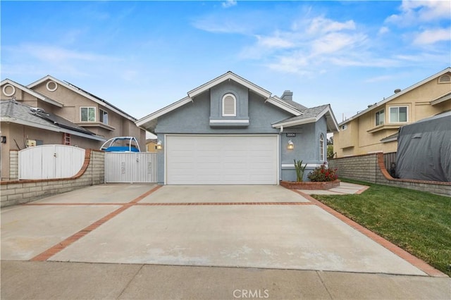 view of front of house featuring a garage