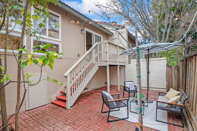 view of patio / terrace with an outdoor hangout area