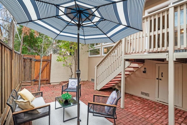 view of patio / terrace featuring outdoor lounge area