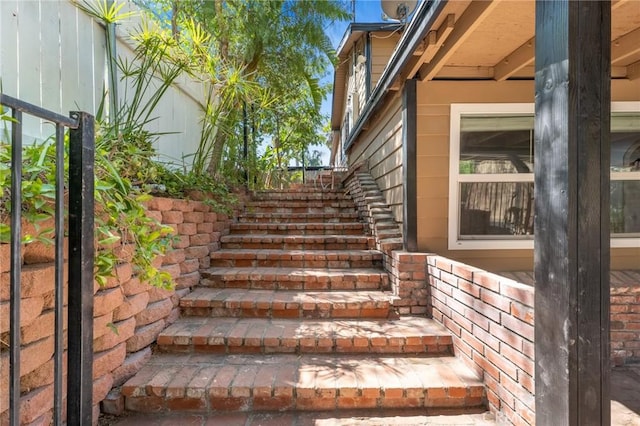 view of stairs