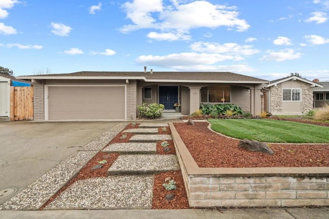 ranch-style house with a garage