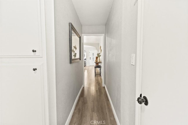 hall featuring hardwood / wood-style flooring