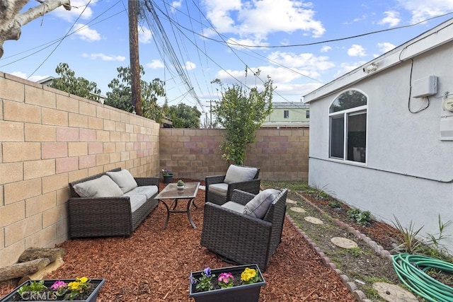 view of patio / terrace with outdoor lounge area