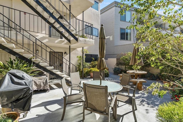 view of patio / terrace with area for grilling