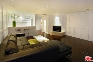 living room featuring hardwood / wood-style floors