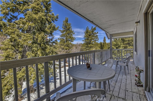 view of balcony