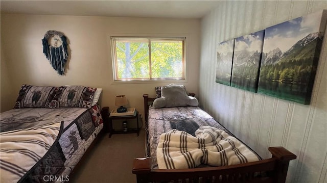 bedroom featuring carpet flooring