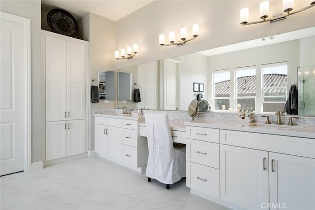 bathroom featuring vanity