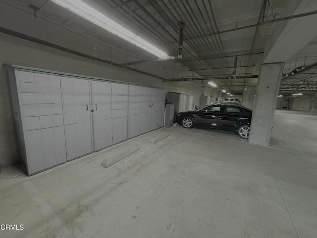 view of parking deck