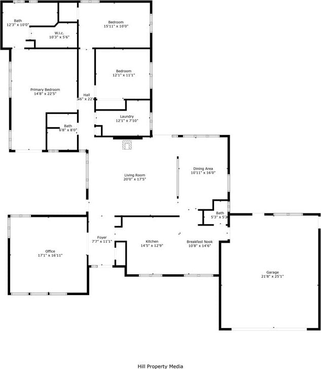 5045 Malibu Dr, Paradise, CA 95969 - view of floor plan / room layout