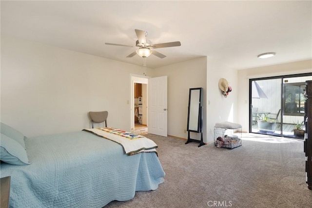 5045 Malibu Dr, Paradise, CA 95969 - bedroom featuring carpet flooring and a ceiling fan
