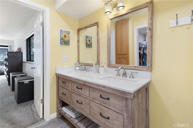 bathroom with vanity