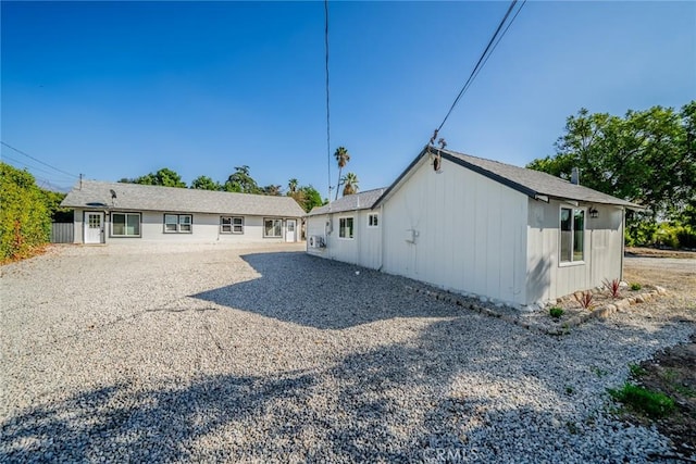 view of back of property