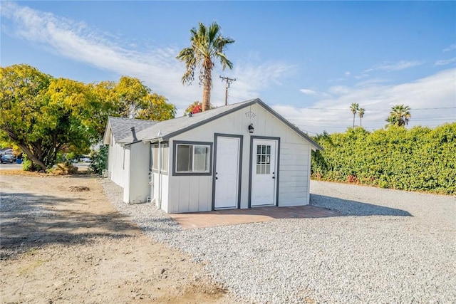 view of outbuilding