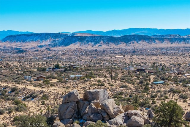 view of mountain feature