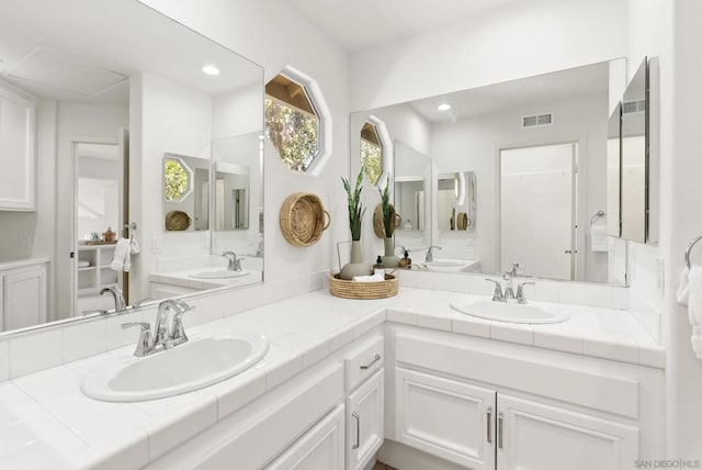 bathroom featuring vanity