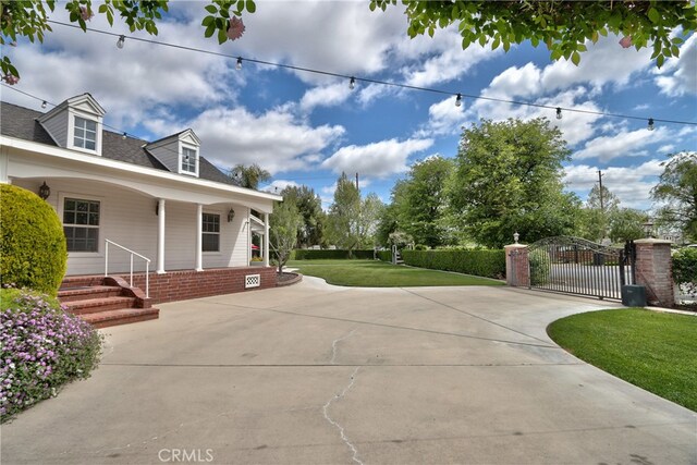 exterior space featuring a porch