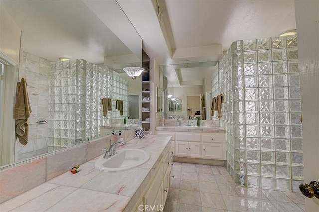 2614 Ocean Blvd, Corona Del Mar, CA 92625 - bathroom featuring walk in shower and vanity