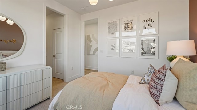 bedroom featuring carpet floors