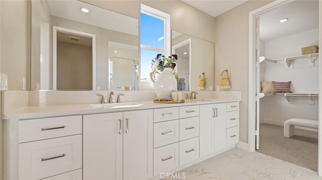 bathroom featuring vanity