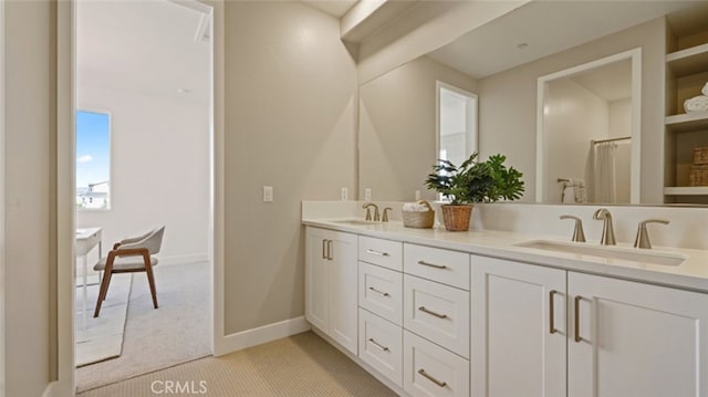 bathroom featuring vanity