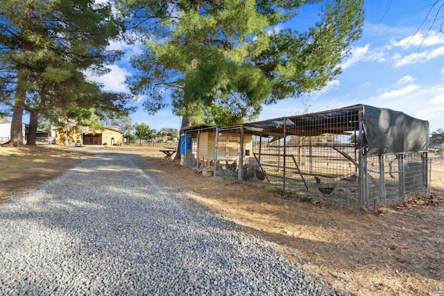 view of horse barn