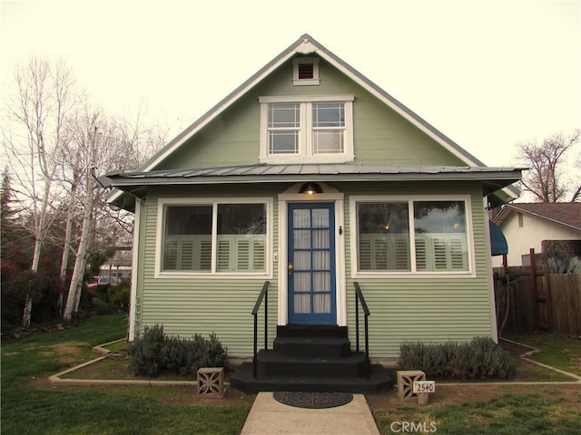 view of bungalow-style house