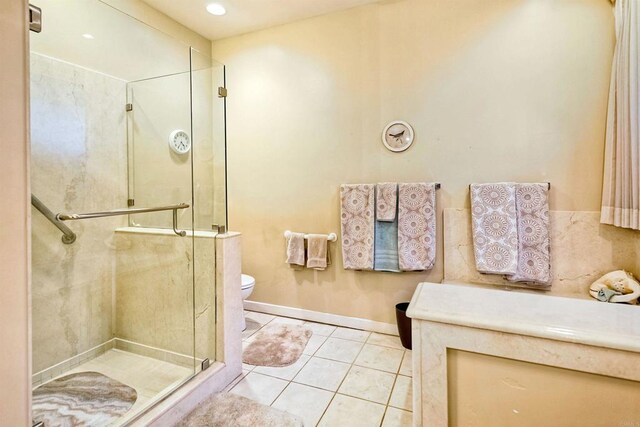 15615 Pauma Valley Dr, Pauma Valley, CA 92061 - bathroom featuring a shower stall and tile patterned flooring