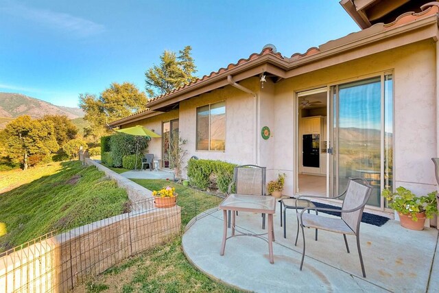 15615 Pauma Valley Dr, Pauma Valley, CA 92061 - view of patio with a mountain view
