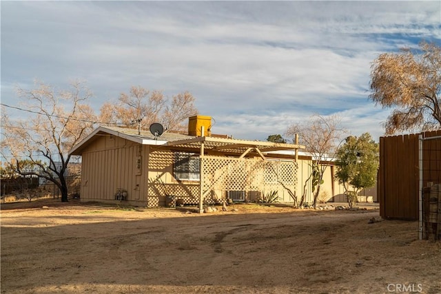 exterior space with central AC unit