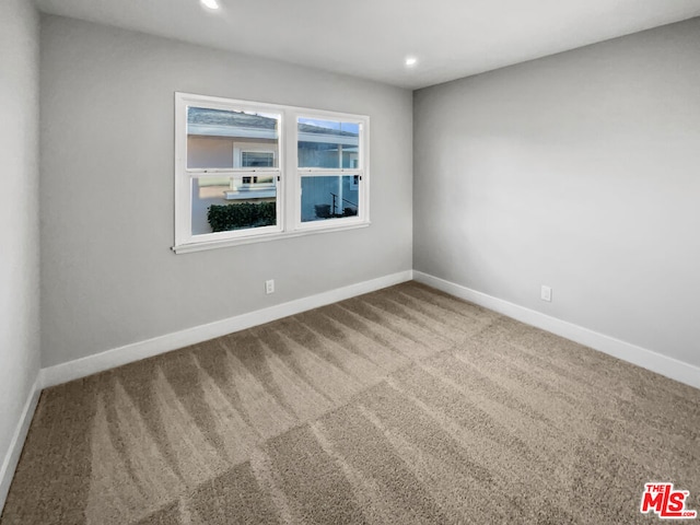 spare room with carpet