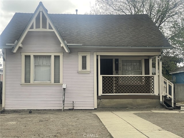 view of front of house with a porch