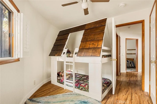 bedroom featuring light hardwood / wood-style flooring