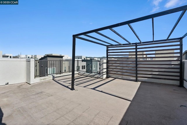 view of patio / terrace with a pergola