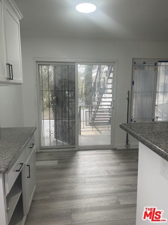 interior space featuring light hardwood / wood-style floors