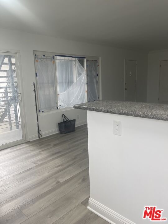 interior space featuring light hardwood / wood-style floors